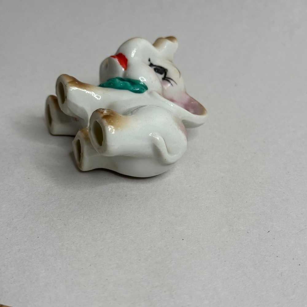 Vintage 1940's -1950's Elephant Figurine Japan Collectible Christmas Ceramic - Picture 6 of 9